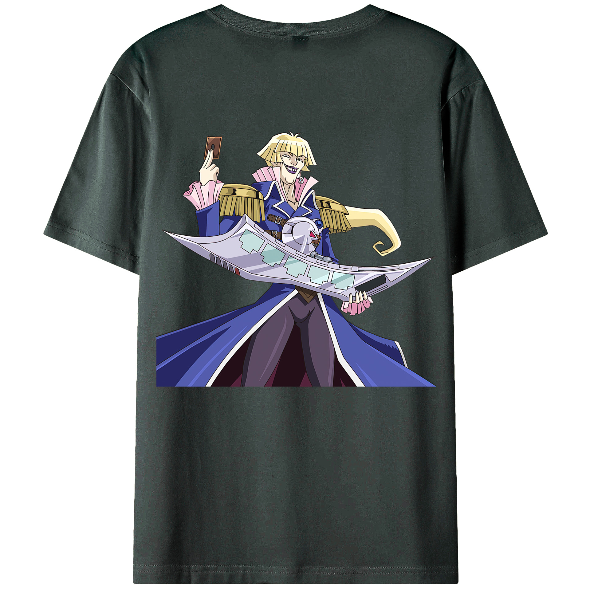 （画像用） 遊☆戯☆王 Yu-Gi-Oh! 綿100％ メンズ半袖Tシャツ（バックプリント） 通気性
